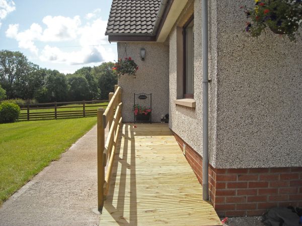Hardwood Ramp Installation in Brentwood